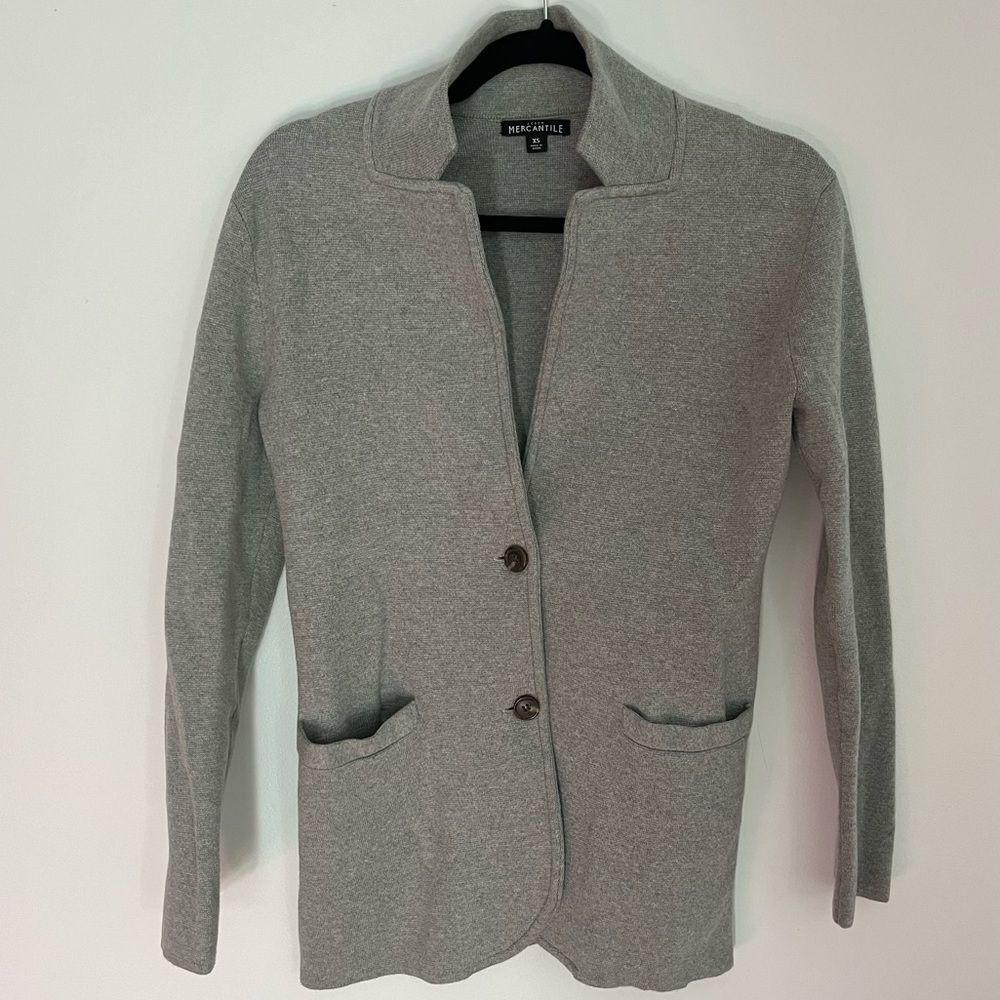 J Crew Mercantile 100% Cotton Cardigan Blazer